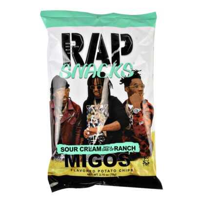 Rap Snacks Sour Cream with a dab of Ranch Migos (78g)