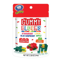 4-D Gummy Blocks Peg Bag (64g)
