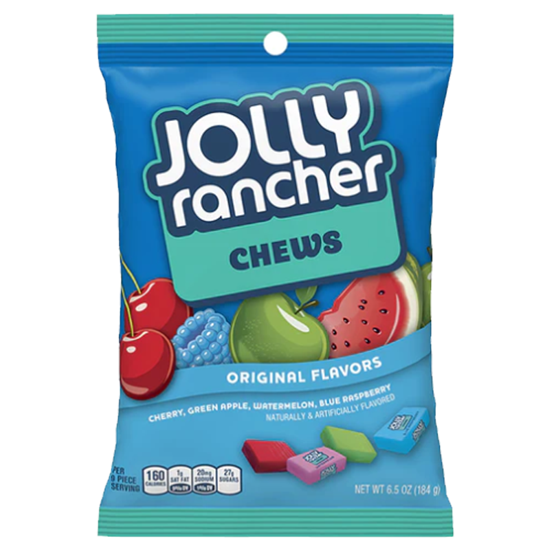 Jolly Rancher Fruit Chews Peg Bag (184g)