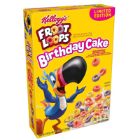 LIMITED EDITION: Froot Loops Birthday Cake Cereal (286g)