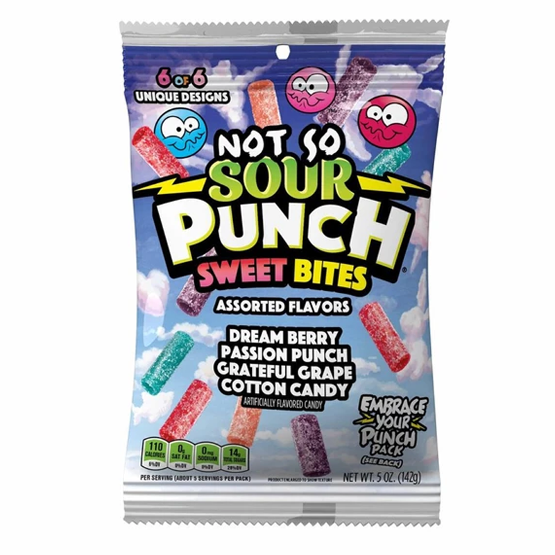 Sour Punch Sweet Bites Assorted Flavour Peg Bag