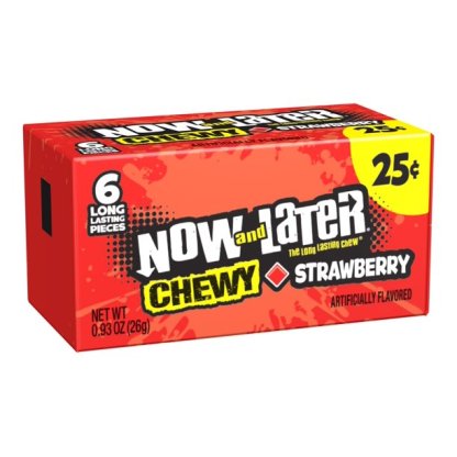 Now And Later Cubes Chewy Strawberry (26g)