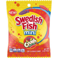 Swedish Fish Mini Crush Fruit Mix Peg Bag (141g)