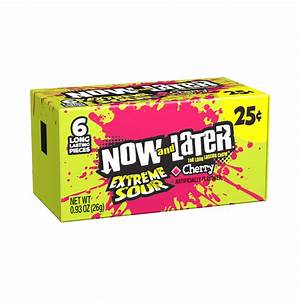 Now And Later Cubes Extreme Sour Cherry (26g)